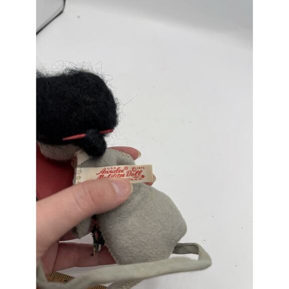 1971 Annalee Mobilitee Teacher Mouse Doll 6” Holding Chalkboard & Pointer VTG - Picture 5 of 9